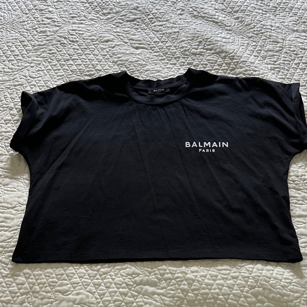 Balmain Black Short Sleeve Tee